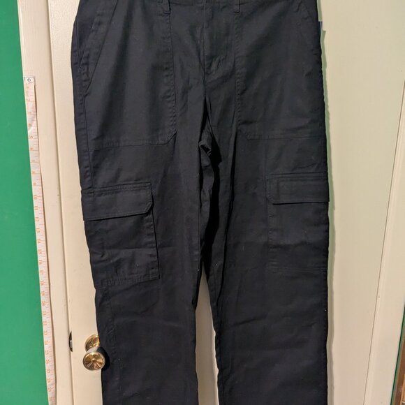 Universal Thread Black Linen Blend Cargo pants wide leg - Picture 1 of 11